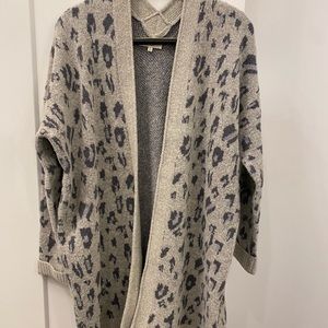 Leopard Oversized Cardigan Sweater